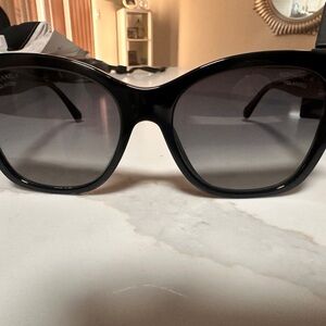CHANEL Black Sunglasses